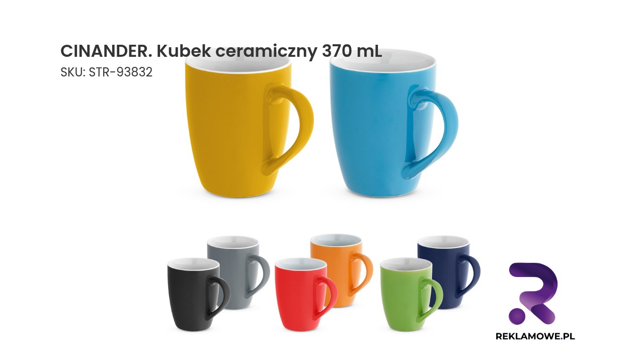 Kubek ceramiczny CINANDER o pojemności 370 mL