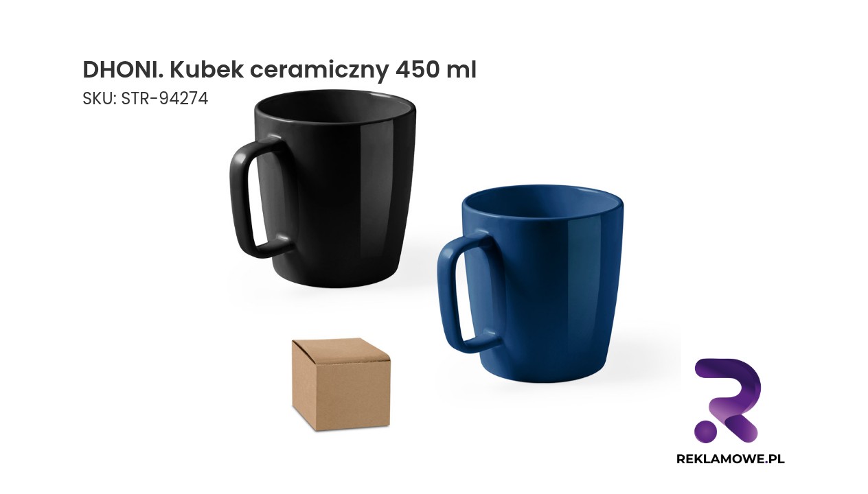 Kubek ceramiczny DHONI o pojemności 450 ml