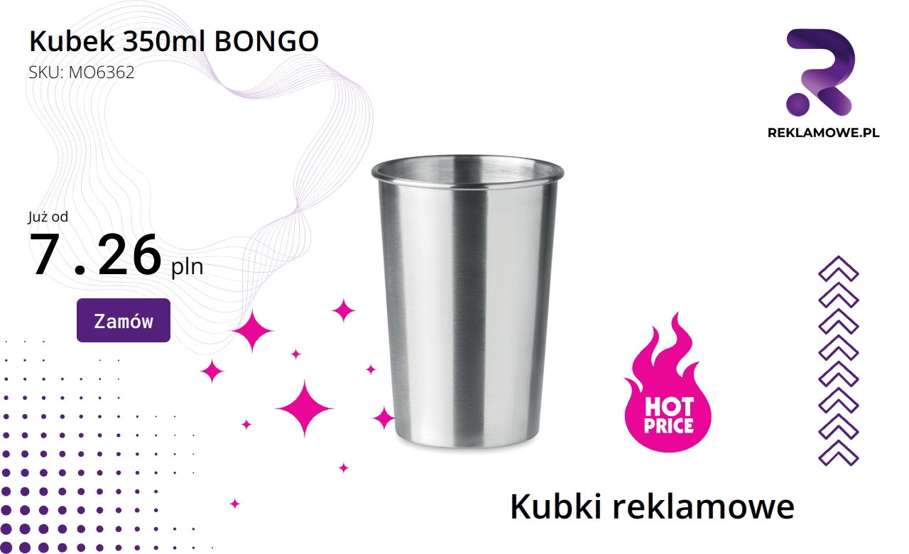 Kubek BONGO o pojemności 350 ml