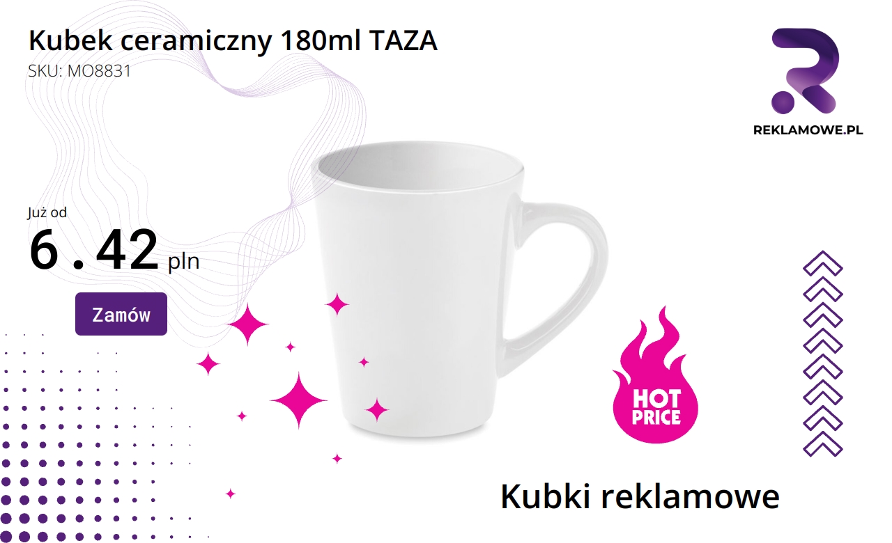 Kubek ceramiczny TAZA o pojemności 180 ml