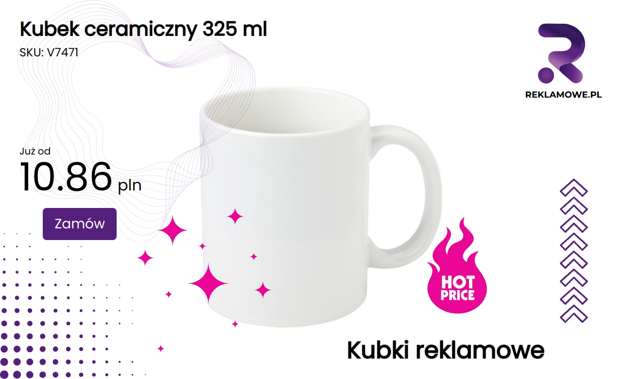 Kubek ceramiczny o pojemności 325 ml