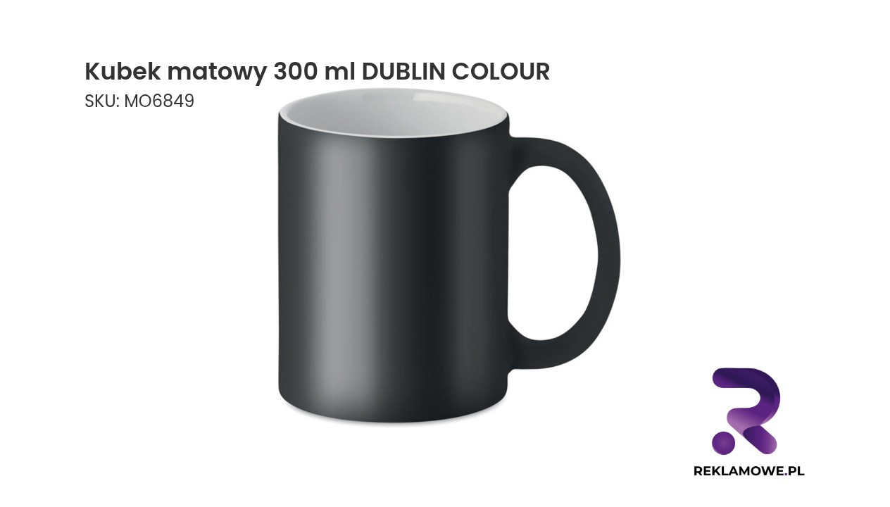 Kubek matowy Dublin Colour o pojemności 300 ml