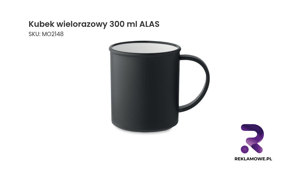 Kubek wielorazowy ALAS o pojemności 300 ml