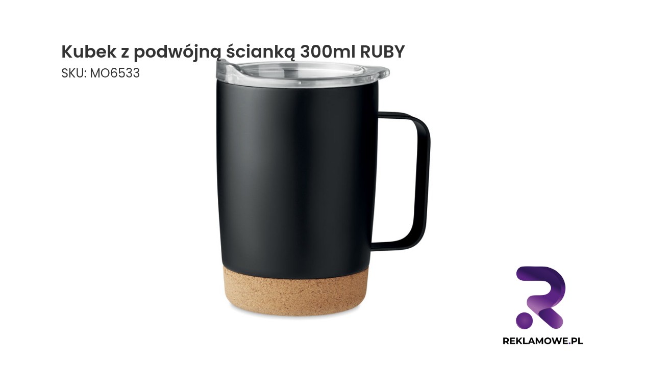 Kubek z podwójną ścianką o pojemności 300 ml marki RUBY