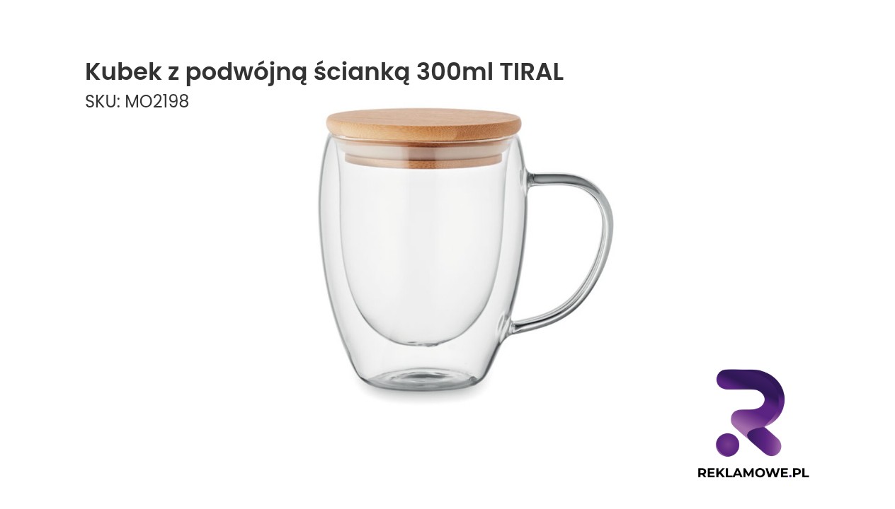 Kubek z podwójną ścianką o pojemności 300 ml marki TIRAL
