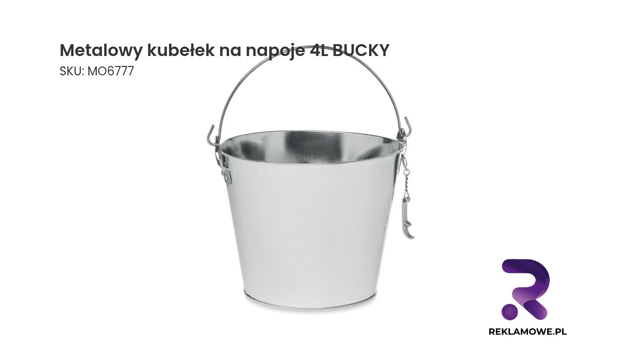 Metalowy kubelek na napoje 4L BUCKY