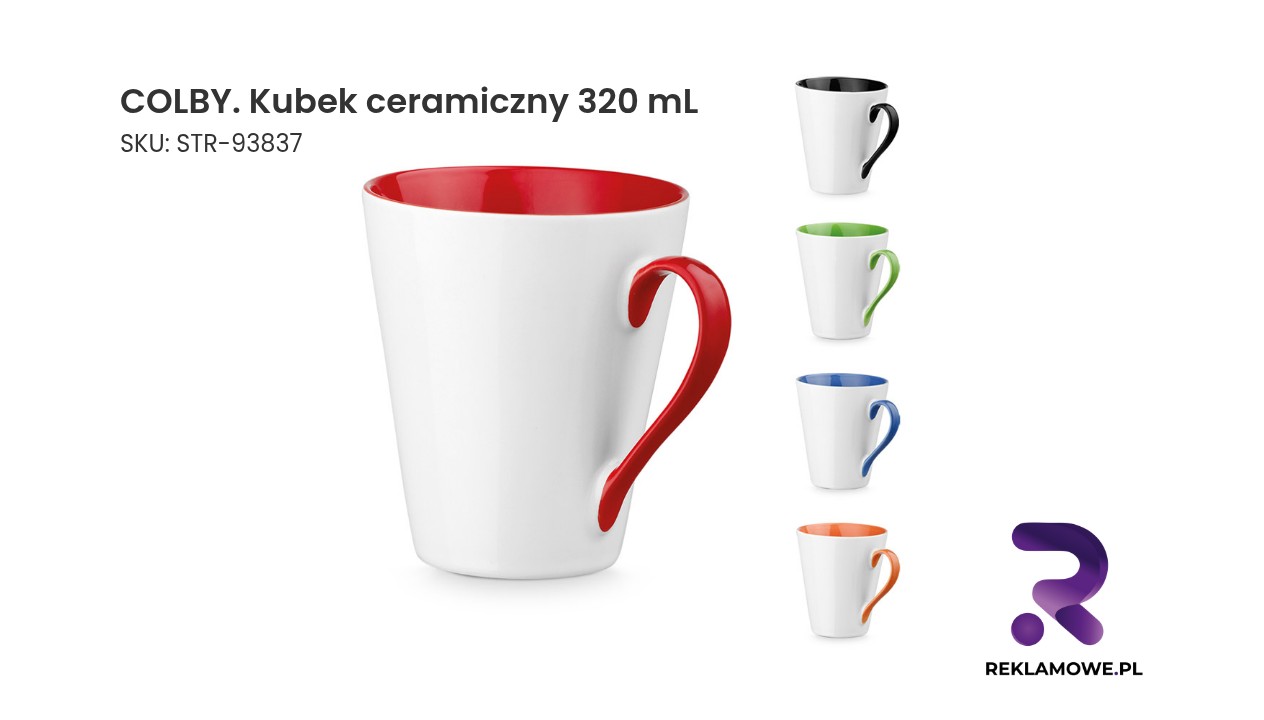 COLBY. Kubek ceramiczny 320 mL Kubek ceramiczny COLBY o pojemności 320 mL