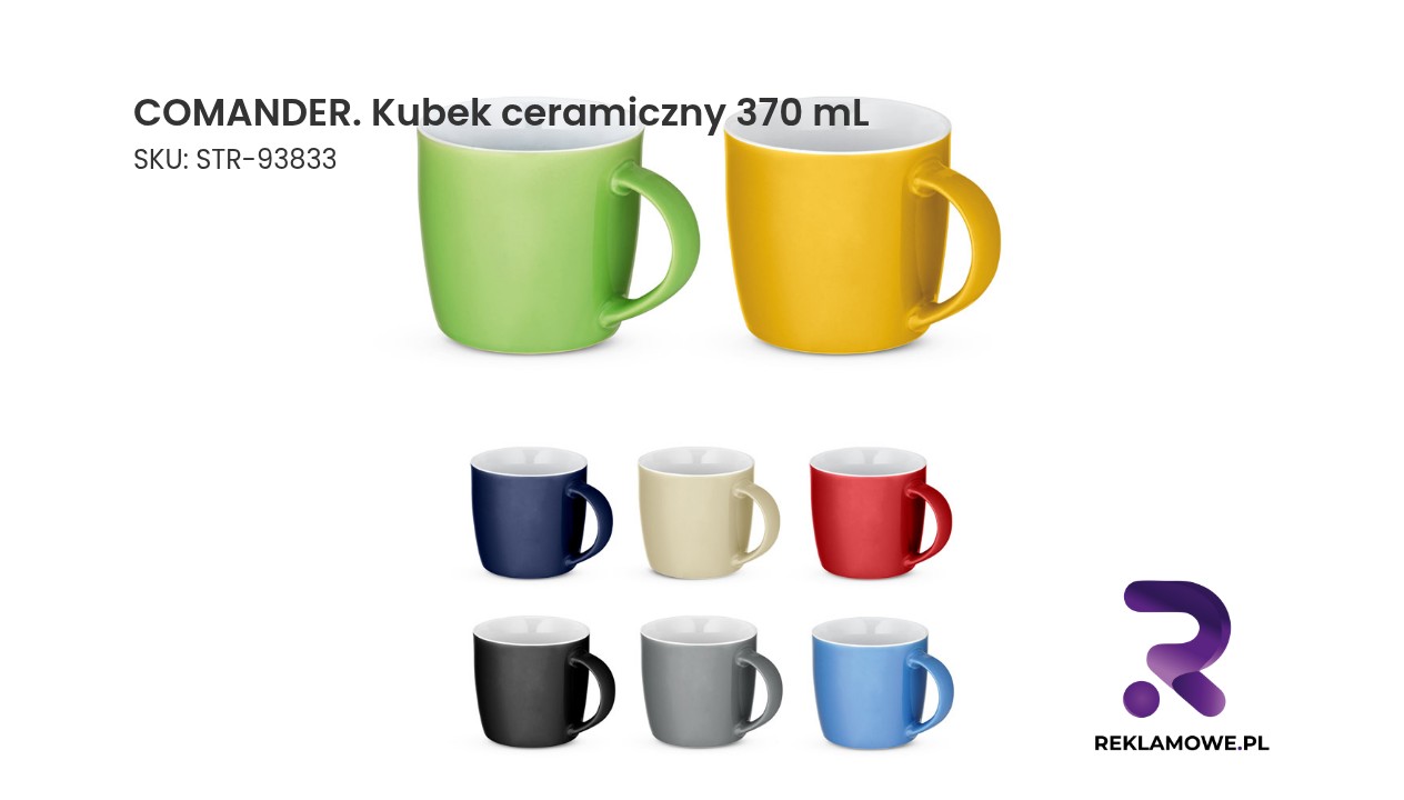 COMANDER. Kubek ceramiczny 370 mL COMANDER kubek ceramiczny 370 ml