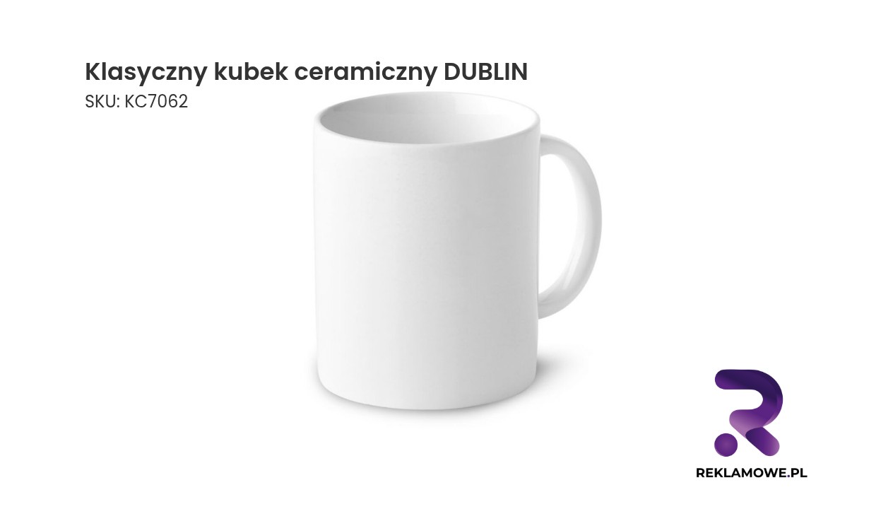 Klasyczny kubek ceramiczny Dublin
