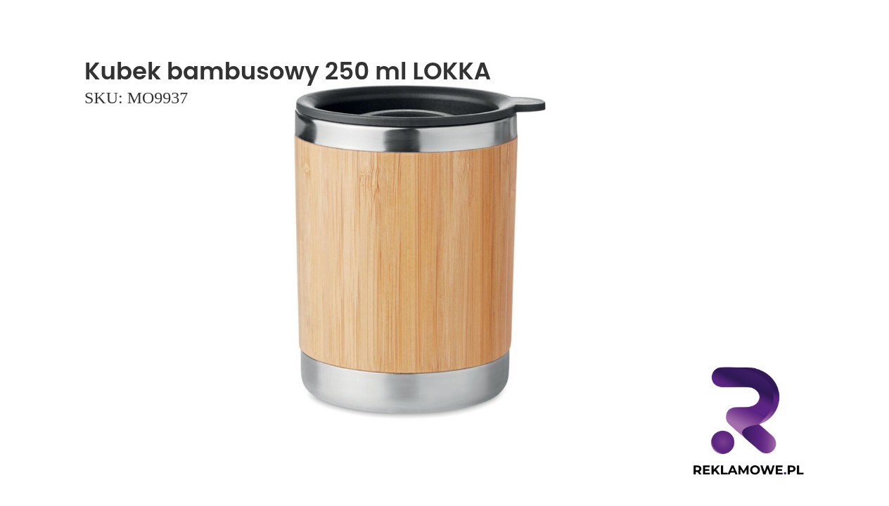 Kubek bambusowy 250 ml LOKKA Ekologiczny kubek bambusowy marki LOKKA o pojemności 250 ml