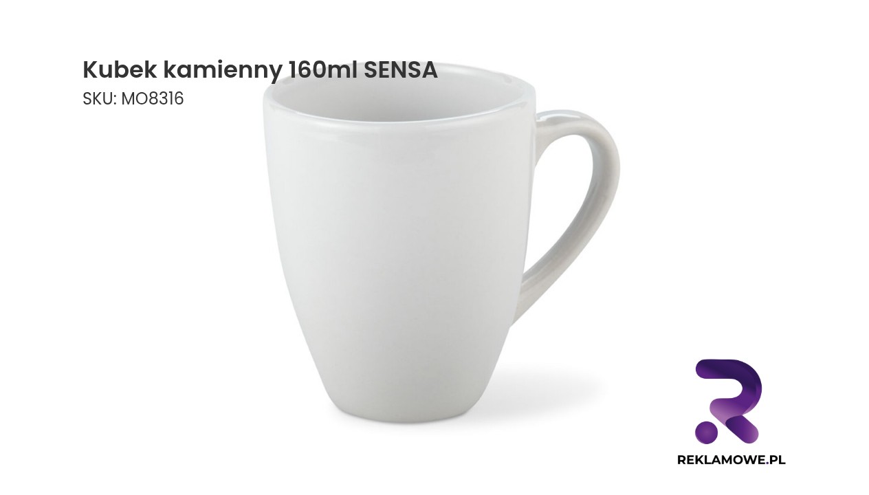 Kubek kamienny 160 ml SENSA – elegancki kubek do kawy i herbaty