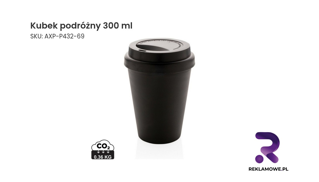 Kubek podróżny 300 ml Kubek podróżny 300 ml – praktyczny termiczny kubek do kawy i herbaty
