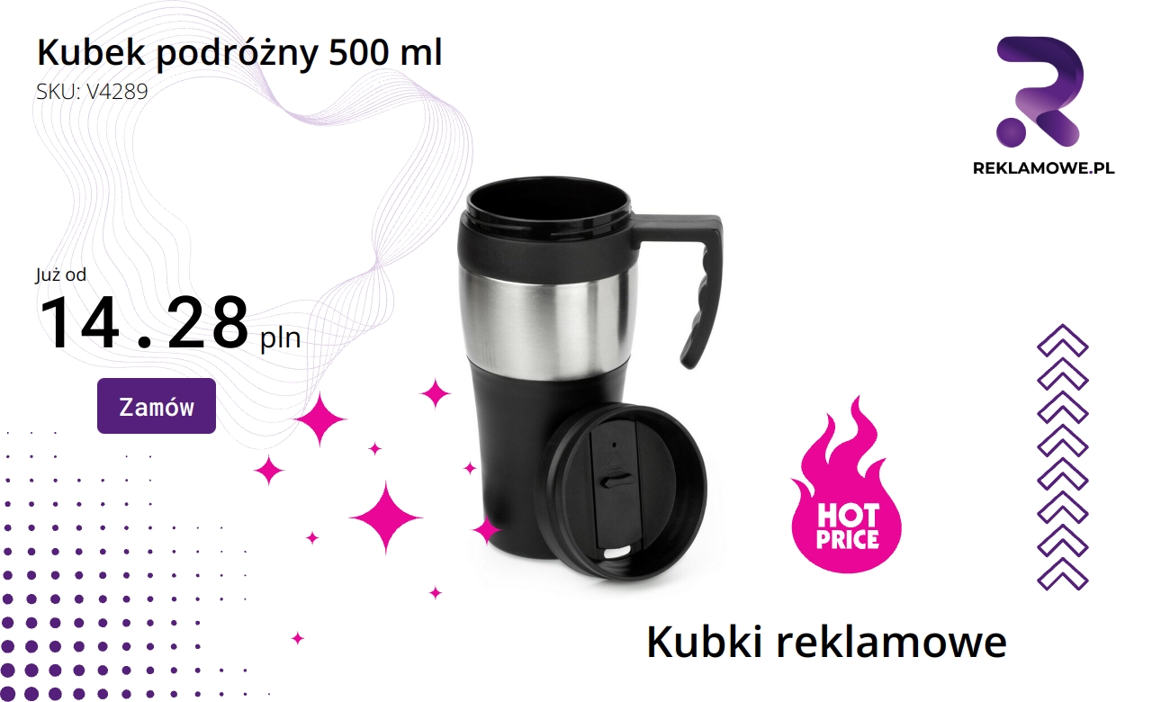 Kubek podróżny o pojemności 500 ml