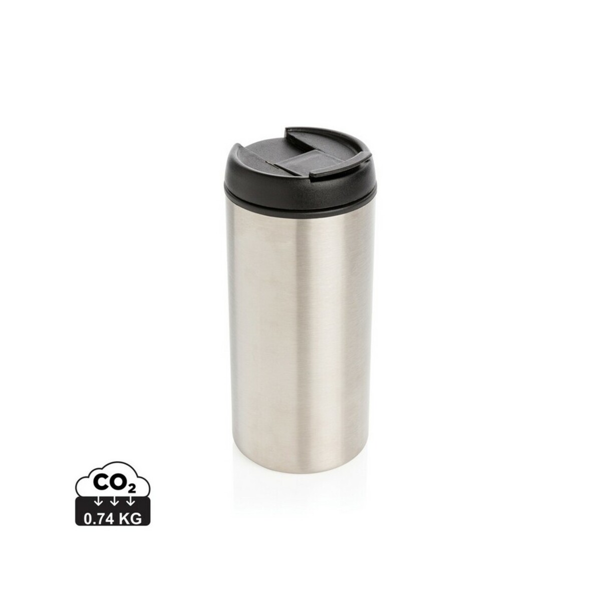Kubek podróżny 300 ml Metro ze stali nierdzewnej z recyklingu P435.041_S_0