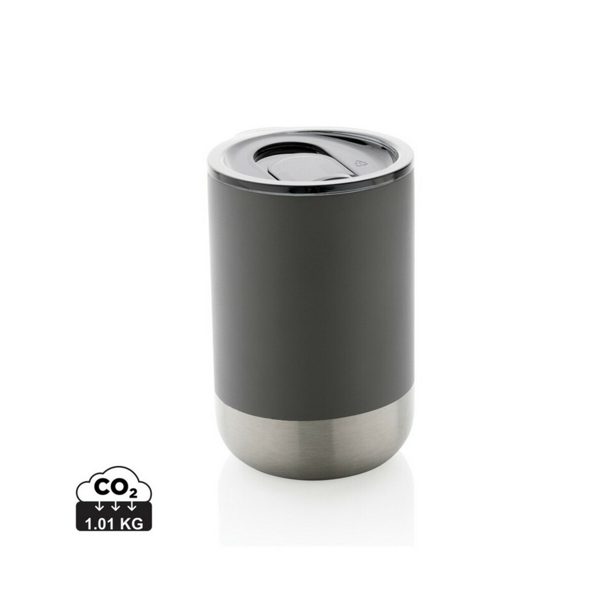 Kubek termiczny 360 ml, stal nierdzewna z recyklingu P433.061_S_0