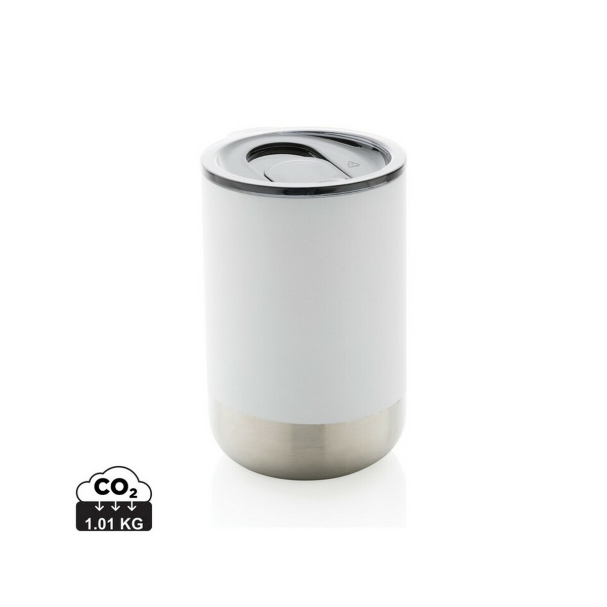Kubek termiczny 360 ml, stal nierdzewna z recyklingu P433.061_S_0