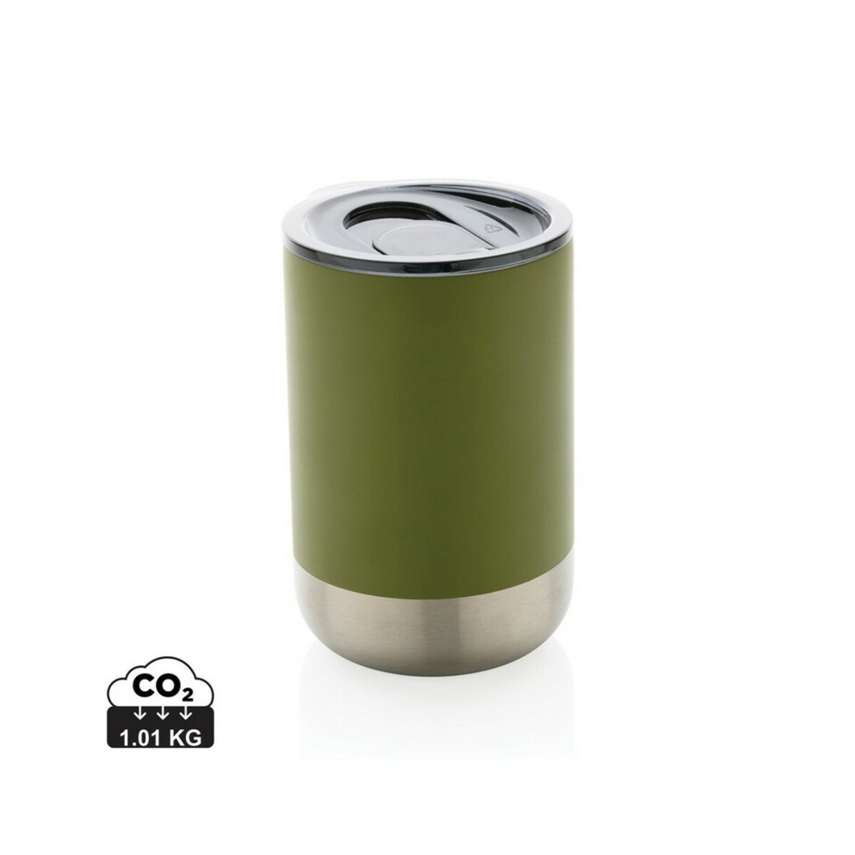 Kubek termiczny 360 ml, stal nierdzewna z recyklingu P433.061_S_0