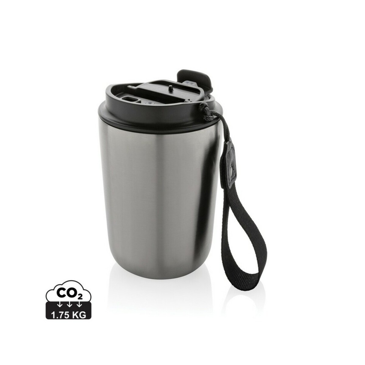 Kubek termiczny 380 ml Cuppa, stal nierdzewna z recyklingu P435.021_S_0
