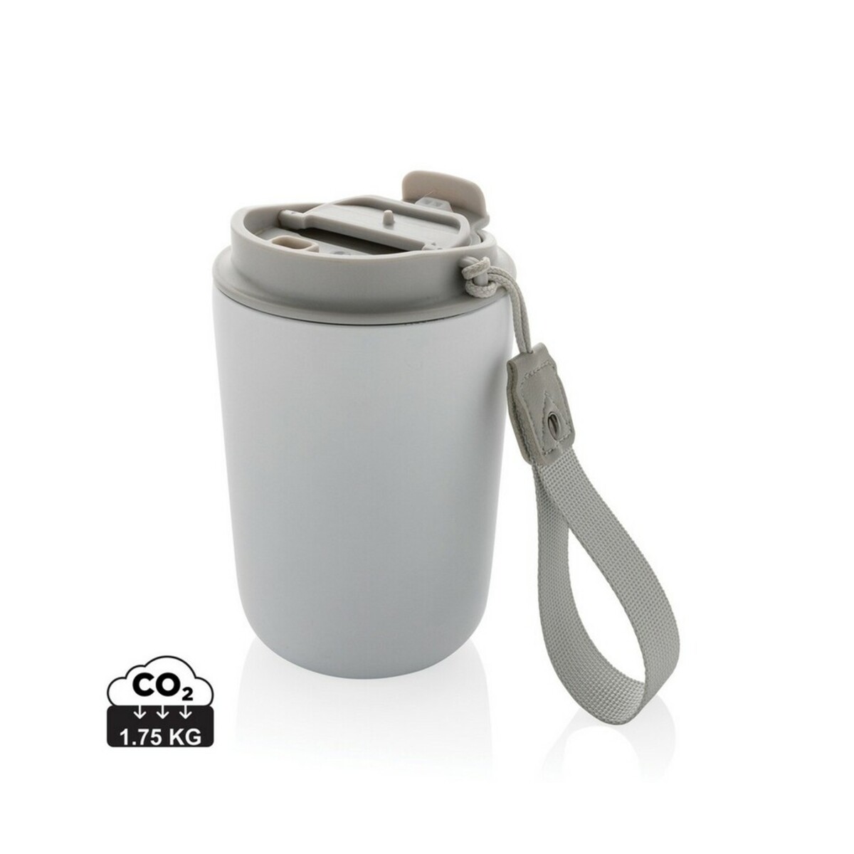 Kubek termiczny 380 ml Cuppa, stal nierdzewna z recyklingu P435.021_S_0
