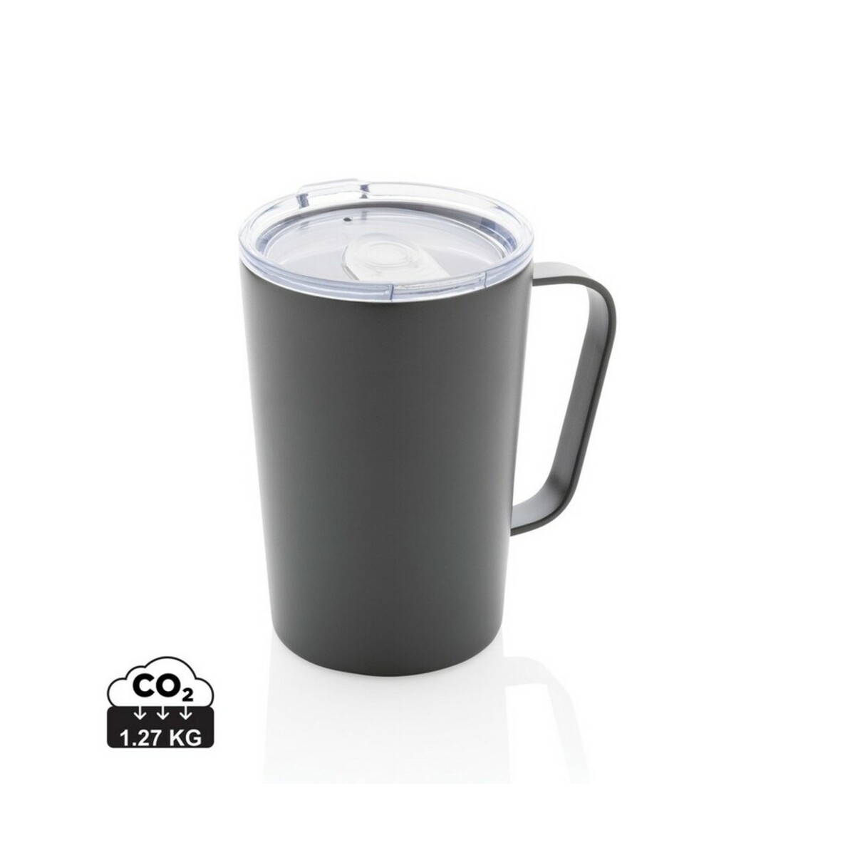 Kubek termiczny 420 ml, stal nierdzewna z recyklingu P433.051_S_0