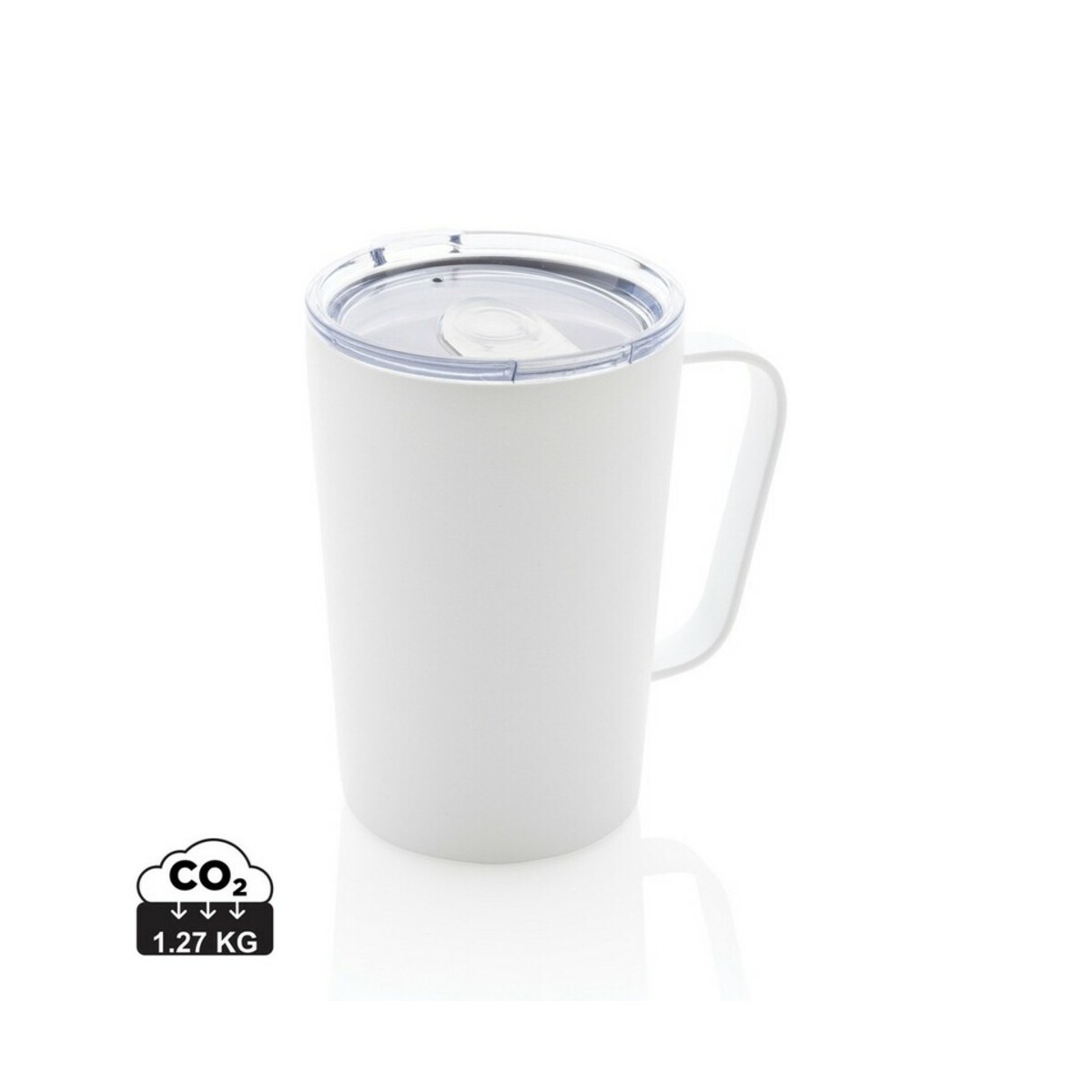 Kubek termiczny 420 ml, stal nierdzewna z recyklingu P433.051_S_0