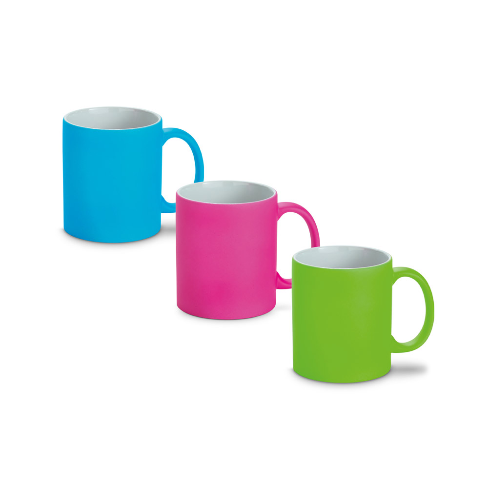 LYNCH. Kubek ceramiczny 350 ml z neonowym wykończeniem 93886_set
