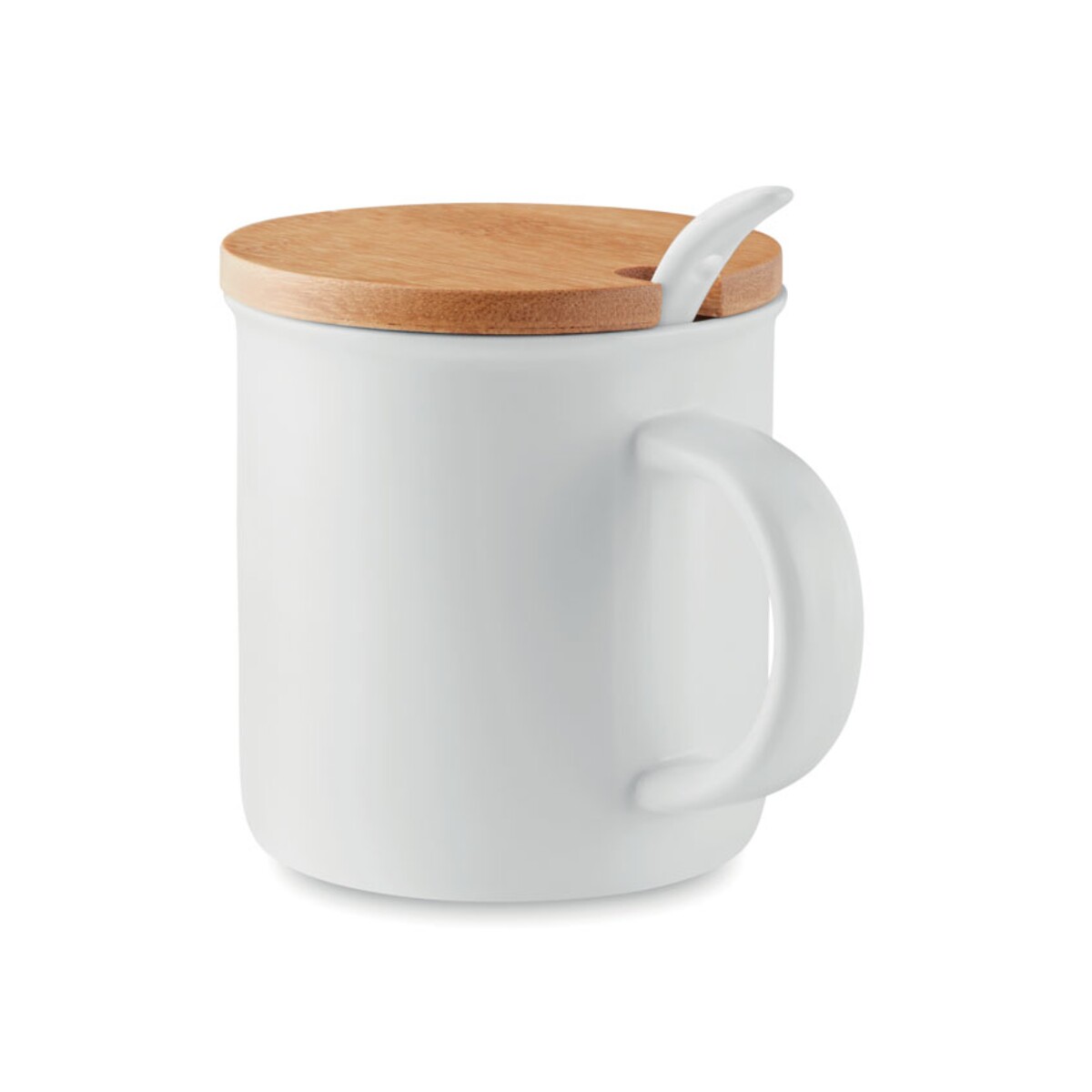 Porcelanowy kubek z łyżeczką KENYA mo9708-06