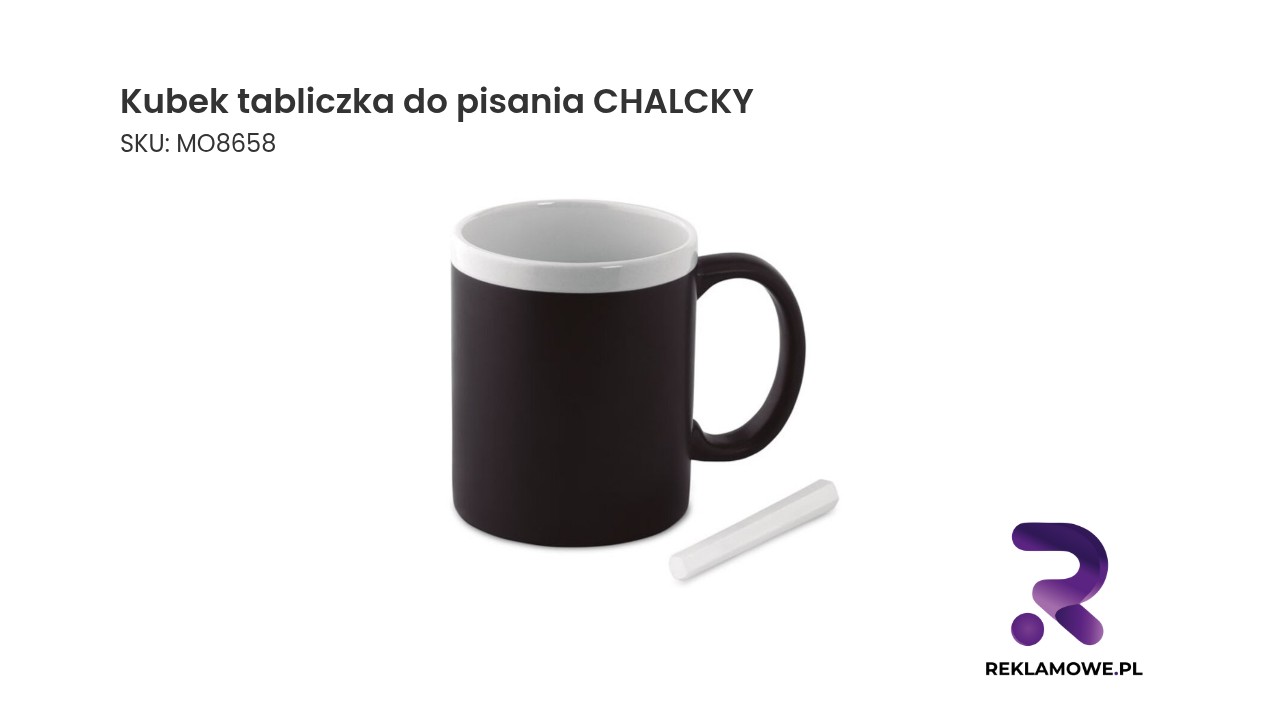 Kubek z tabliczką do pisania Chalky
