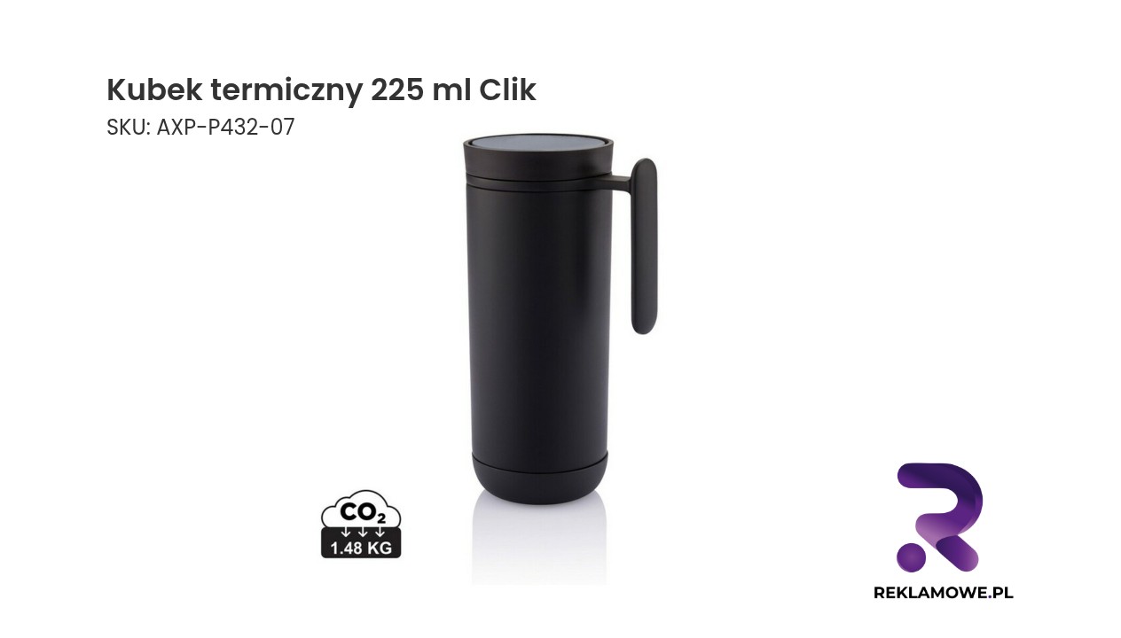 Kubek termiczny 225 ml Clik – praktyczny kubek termiczny do kawy i herbaty