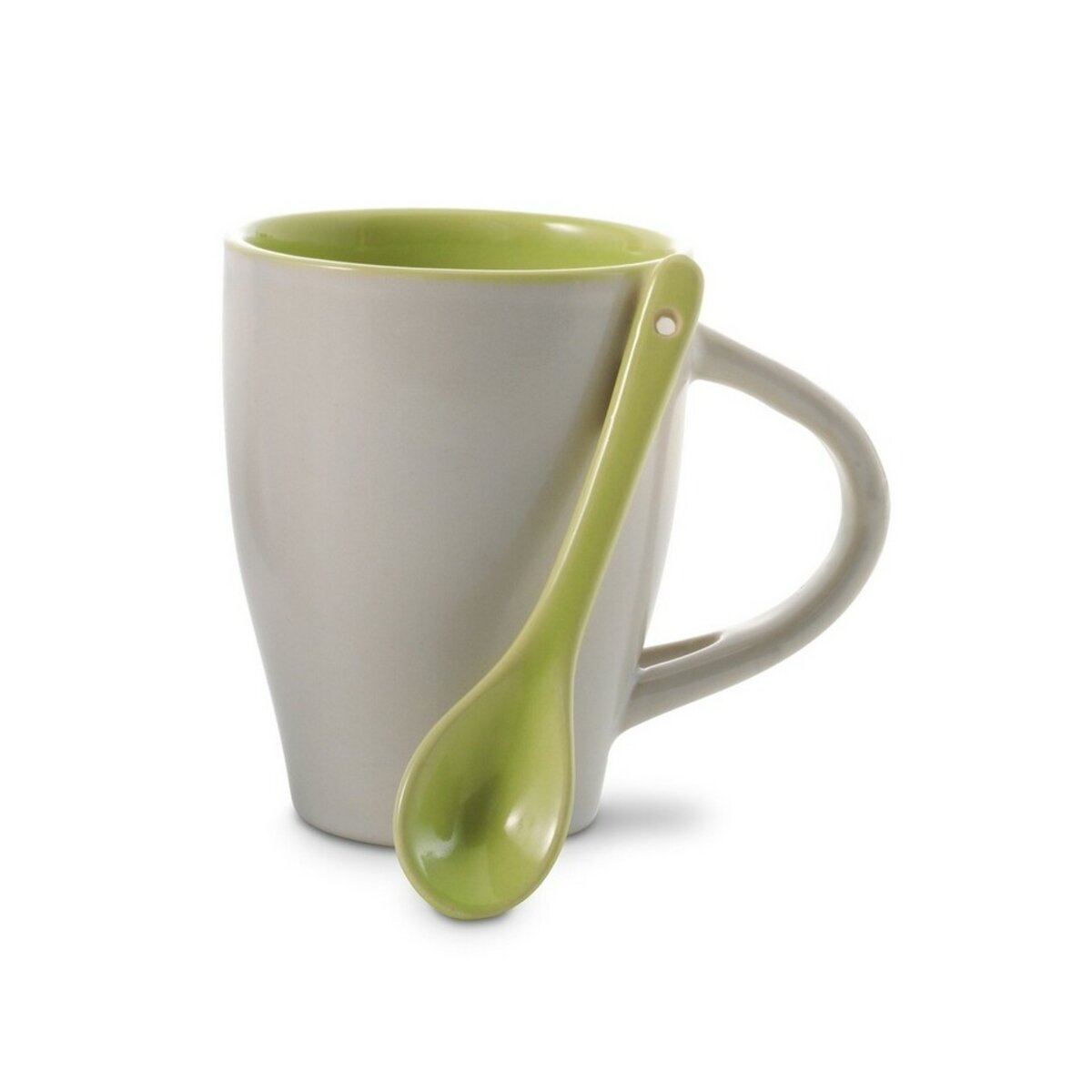Kubek ceramiczny 300 ml z łyżeczką V5269-04_AAA01