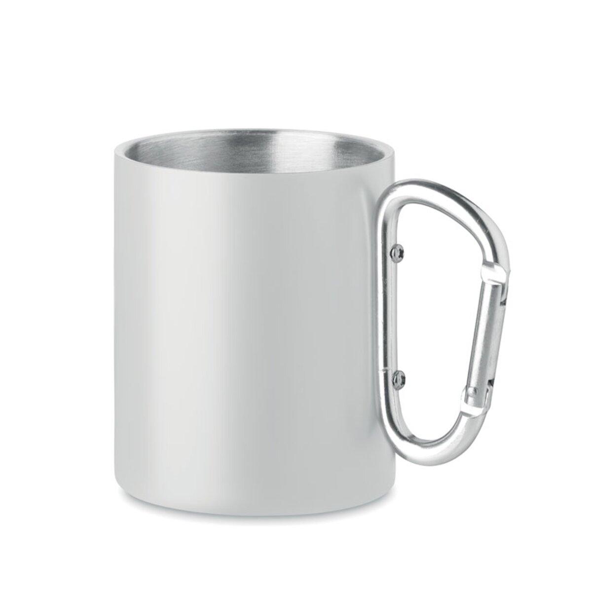 Metalowy dwuścienny kubek300ml TRUMBA mo6873-03
