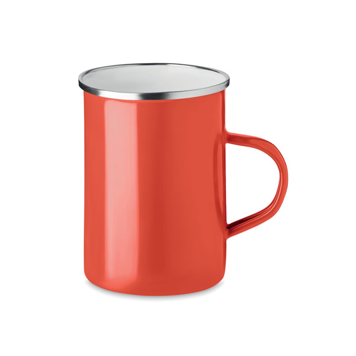 Metalowy emaliowany kubek SILVER mo6775-03