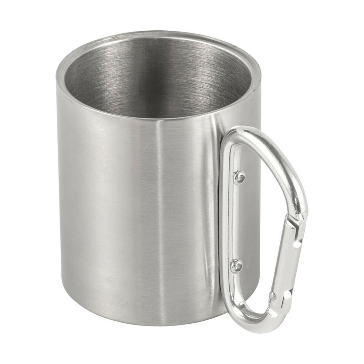 Metalowy kubek 185 ml z karabińczykiem V0646-03_AAA01