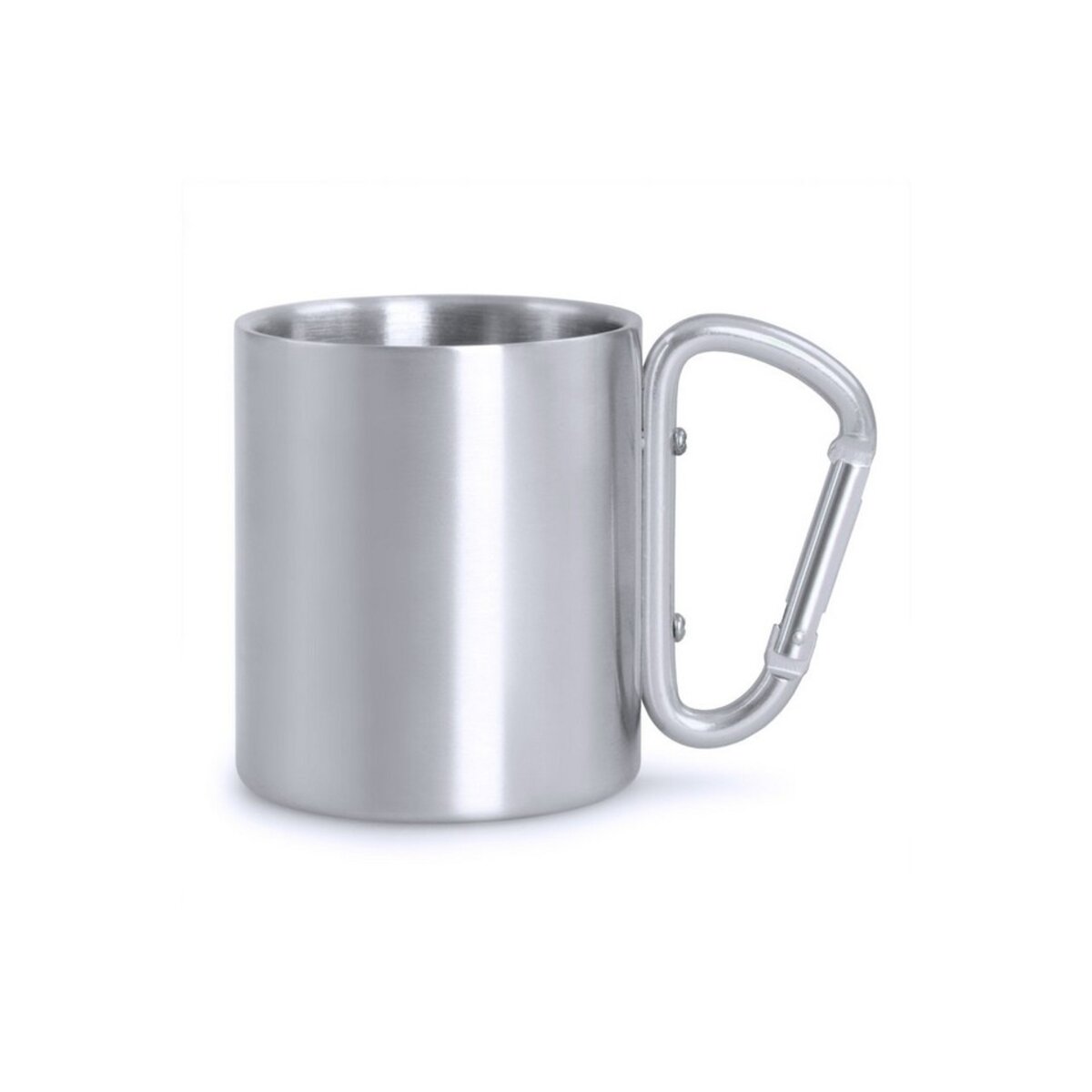 Metalowy kubek 210 ml z karabińczykiem V8437.A-03_ISR01