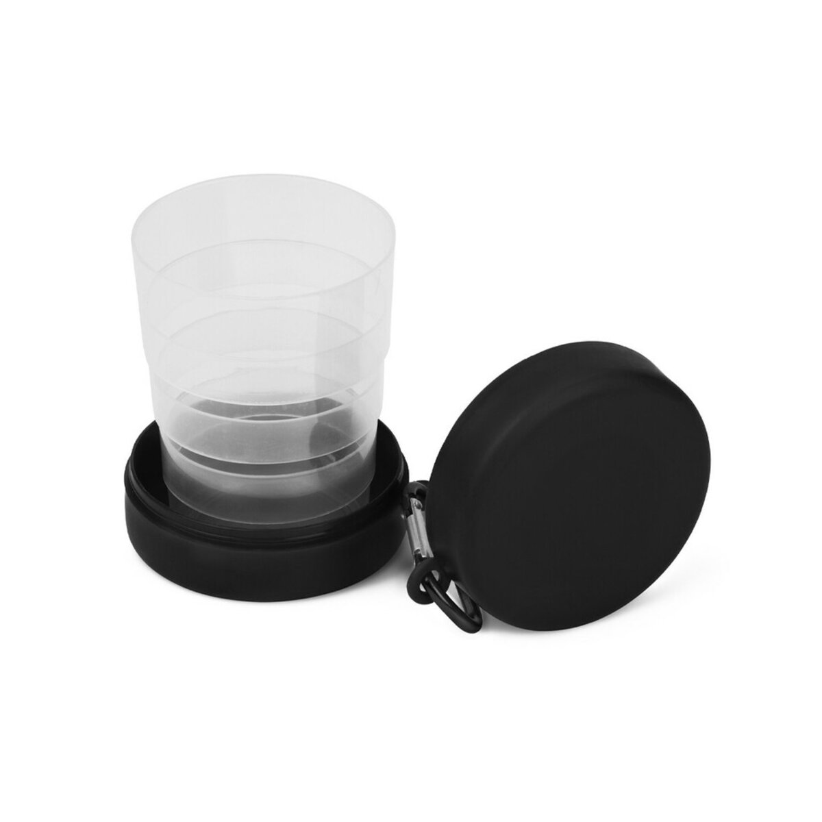 Składany kubek podróżny 220 ml z karabińczykiem V7618-02_AAA01