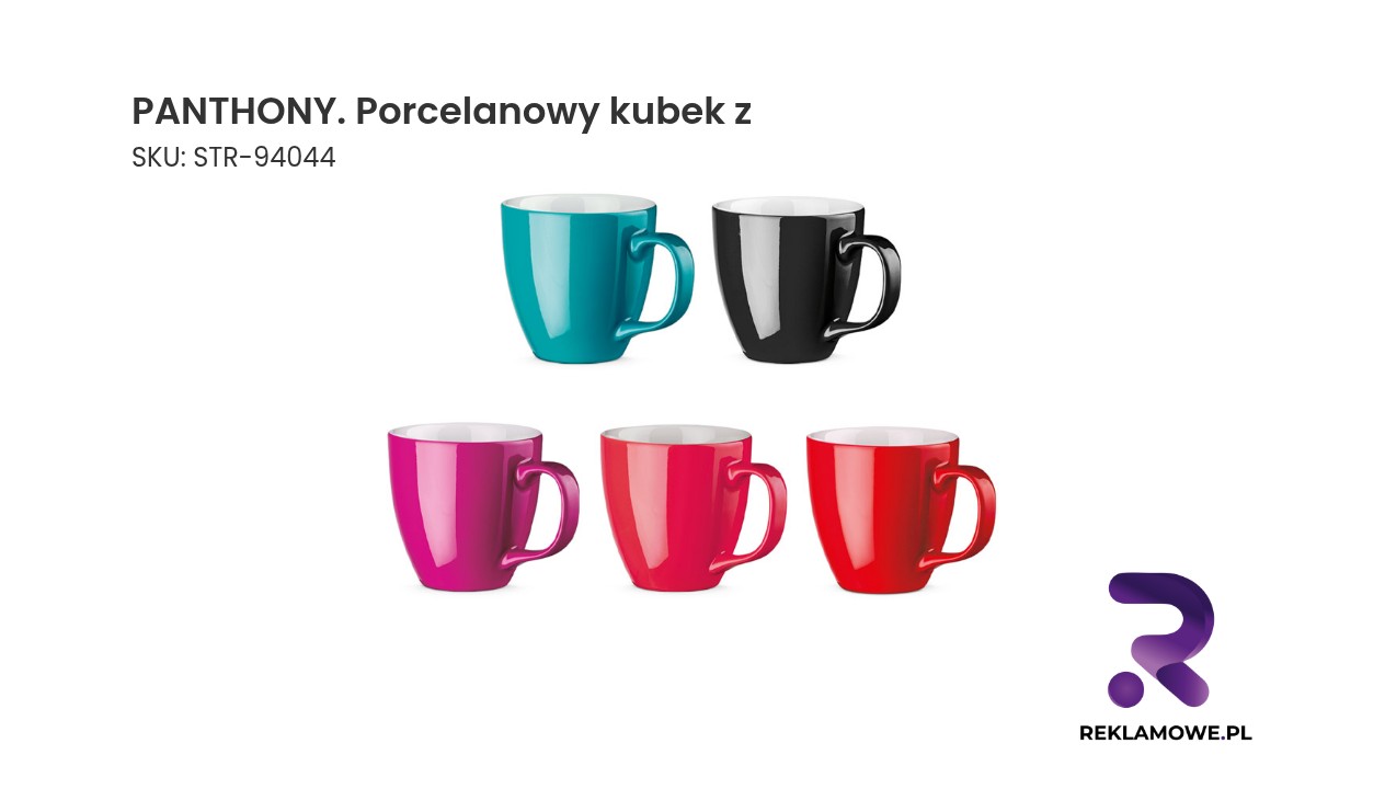 PANTHONY. Porcelanowy kubek z hydroglazurą o pojemności 450 ml PANTHONY porcelanowy kubek z elegancki kubek ceramiczny
