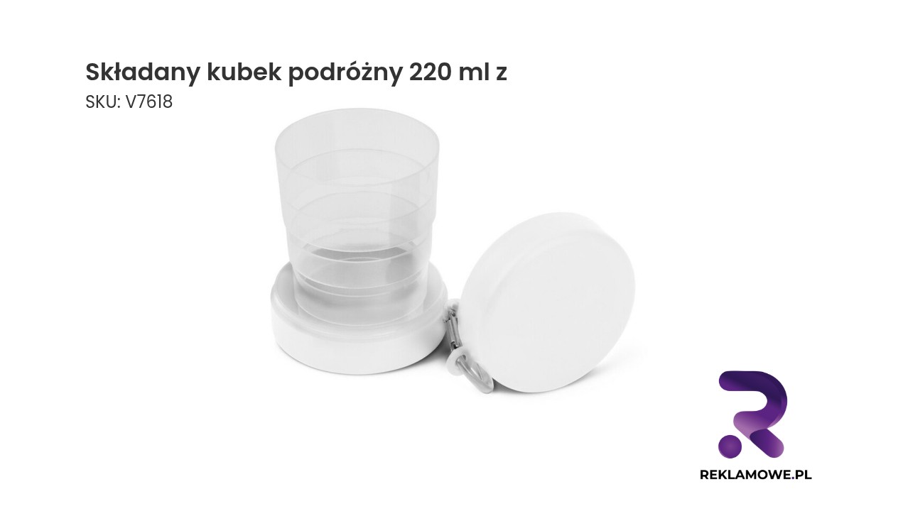 Składany kubek podróżny o pojemności 220 ml