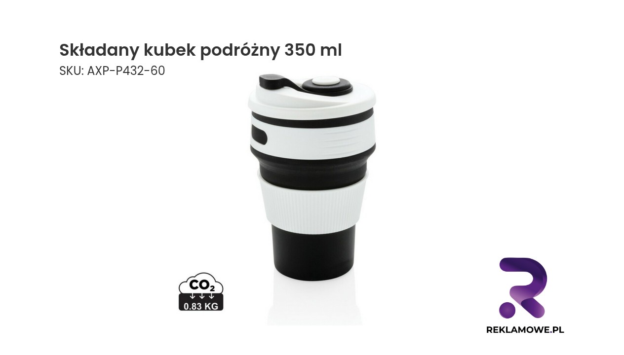 Składany kubek podróżny 350 ml – lekki i kompaktowy kubek turystyczny