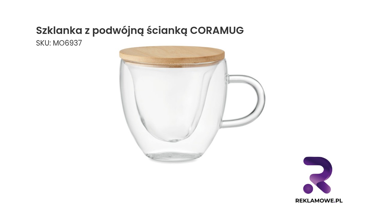 Podwójna szklanka termiczna CORAMUG dla utrzymania temperatury napojów
